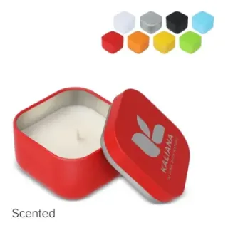 Ananda scented plant based candle in recycled tin - LT90744 (gadzety reklamowe)